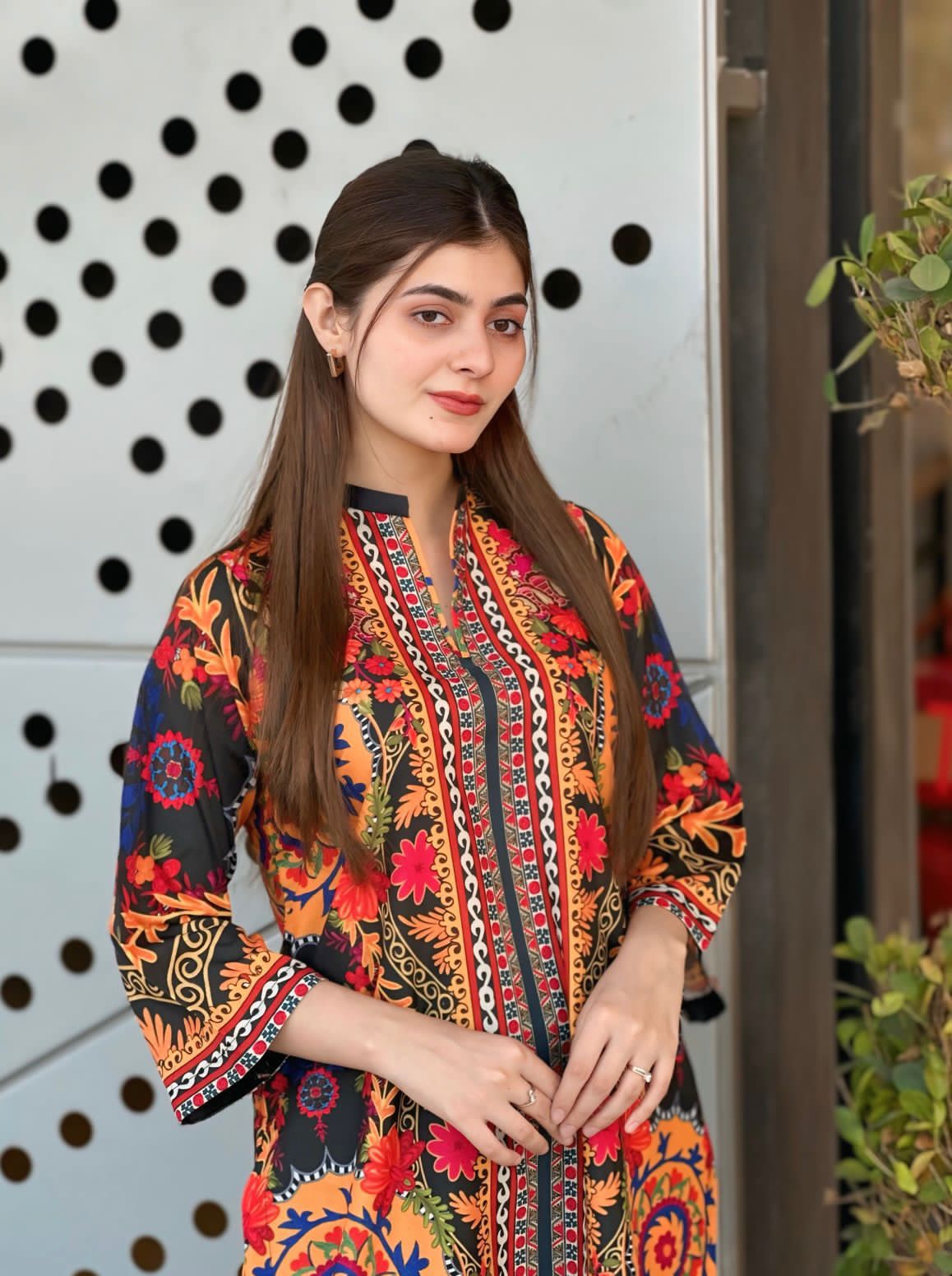Shop the Ethnic digital printed lawn 2-piece unstitched suit for everyday summer style. Order now from IZ Pattern and Place.