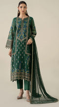 Shop the Maria B Summer Collection embroidered 3-piece lawn suit with chiffon dupatta. Order now from IZ Pattern and Place.