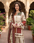 Shop the Maria B Digital Printed Silk 3-piece unstitched suit with matching silk dupatta. Order now from IZ Pattern and Place.
