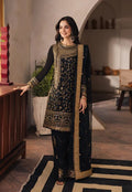 Shop the Asim Jofa embroidered summer lawn 3-piece unstitched suit with embroidered chiffon dupatta, fully embroidered trouser, and four-sided gotta lace. Order now from IZ Pattern and Place.
