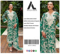 Shop the Adan's Libas digital printed lawn 3-piece unstitched suit with chiffon dupatta, digital printed trouser, and embroidered organza detailing. Order now from IZ Pattern and Place.