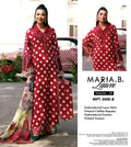 Shop the Maria.B digital printed lawn 3-piece unstitched suit with chiffon dupatta, digital printed trouser, and embroidered organza detailing. Order now from IZ Pattern and Place.