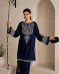 Shop the embroidered lawn 2-piece unstitched suit with heavy embroidered front and sleeves. Order now from IZ Pattern and Place.