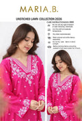 Shop the embroidered lawn 2-piece unstitched suit with embroidered front and sleeves. Available with plain or embroidered trouser designs. Order now from IZ Pattern and Place.