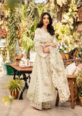 Shop the Elaf luxury lawn 3-piece suit with embroidered front, sleeves, border, embroidered trouser, and ready-to-wear embroidered chiffon dupatta. Order now from IZ Pattern and Place.