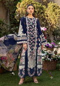 Shop the Maria B Jade luxury lawn 3-piece suit with heavy multi-head embroidery and a ready-to-wear digital print Swiss voile dupatta. Order now from IZ Pattern and Place.