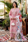 Shop the Maria B luxury lawn cotton 3-piece suit with heavy multi-head embroidery and a ready-to-wear Swiss voile dupatta with 4-side embroidery. Order now from IZ Pattern and Place.