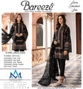Shop the Breeze Summer Collection 2026 lawn 3-piece suit with heavy embroidery and a ready-to-wear Bamber chiffon cutwork dupatta. Order now from IZ Pattern and Place.