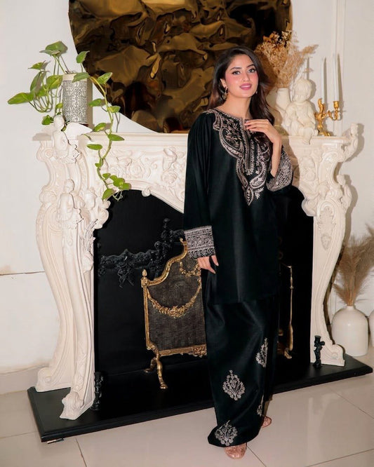 Urge NF 1200 premium Shamoze Silk embroidered suit front