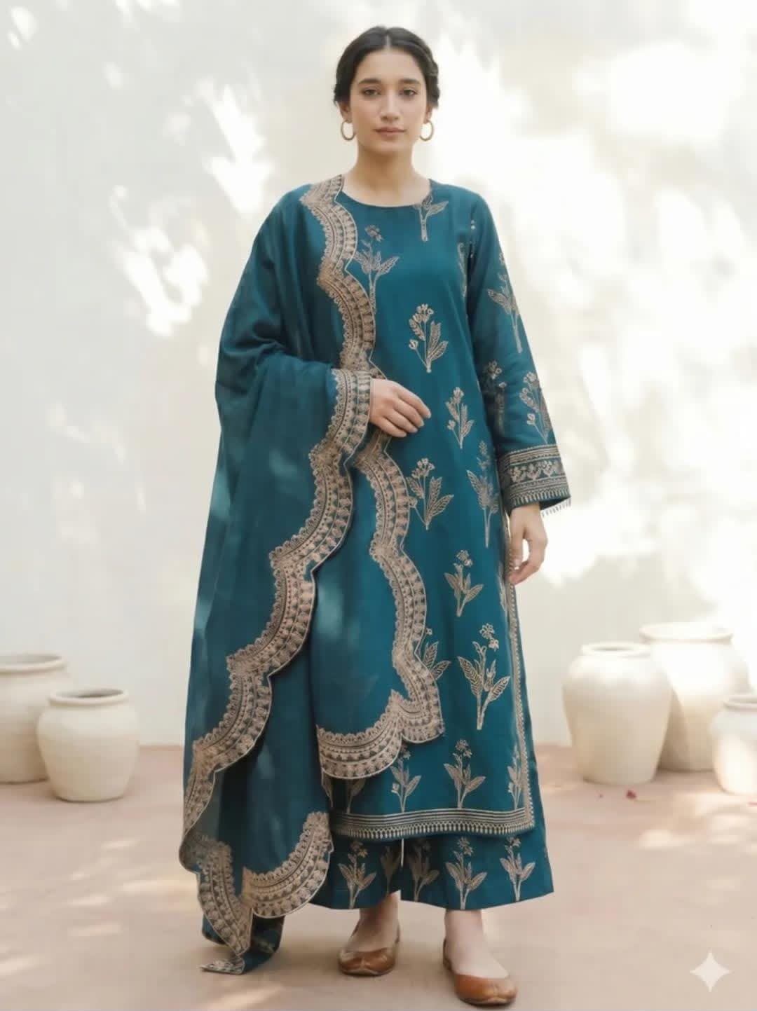 Zellbury Dhanak 3002 embroidered suit back